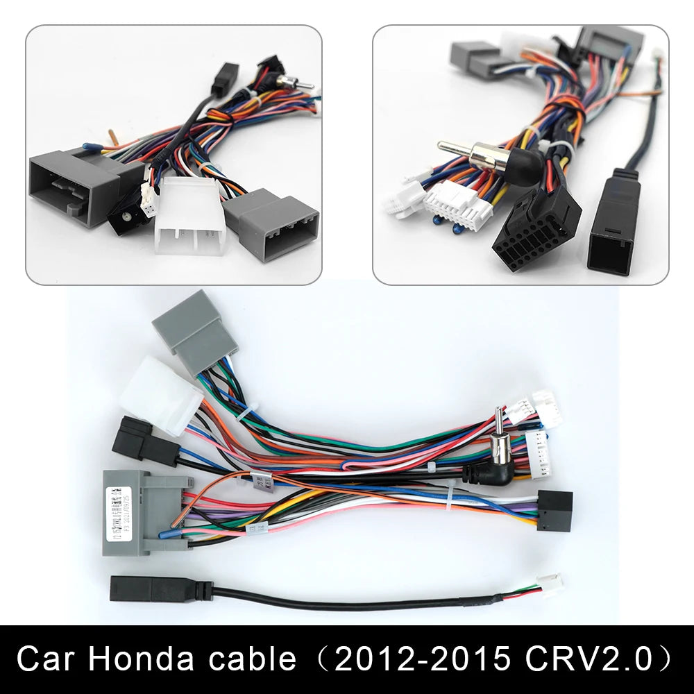 Câble ISO pour autoradio Android, accessoires pour écran 2DIN, stéréo Suzuki Kia VW Hyundai Honda Toyota Nissan Mitsubish, Ford Outlander