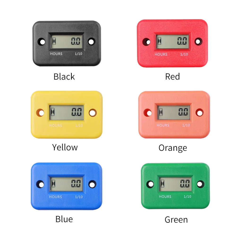 Universal Engine Timer IP68 Motorcycle Instrument Moto ATV Boat Engine Hour Meter Working Time Gauge Induction Timer
