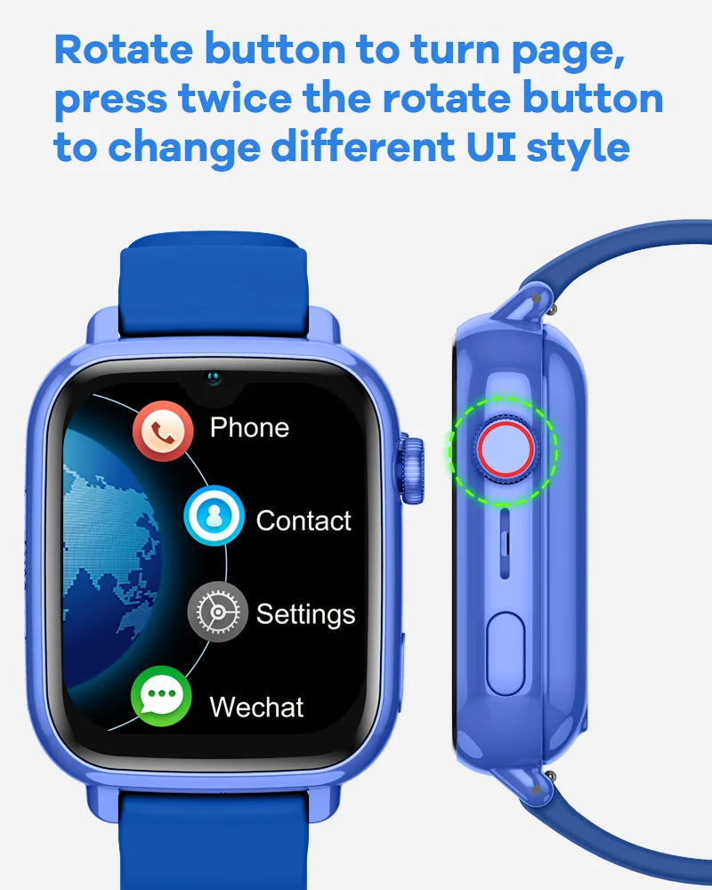 4G Kids GPS Smart Watch with Video Call, SOS, Camera, WiFi and App Download