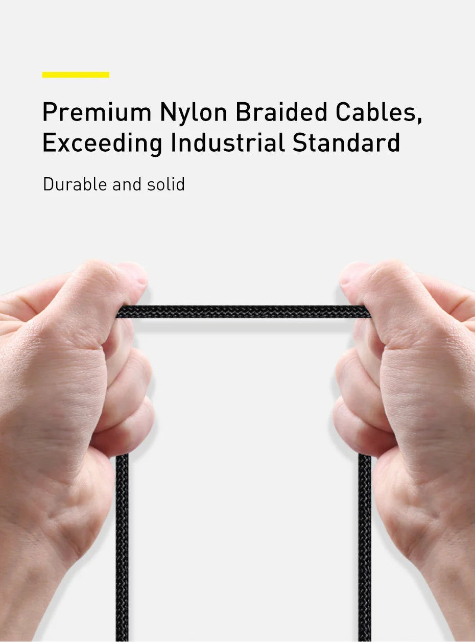 Cable Baseus 100W Tipo C para iPhone 15, Cable de Carga Rápida USB C PD para Macbook, Samsung, Xiaomi, Cable Tipo C USB C