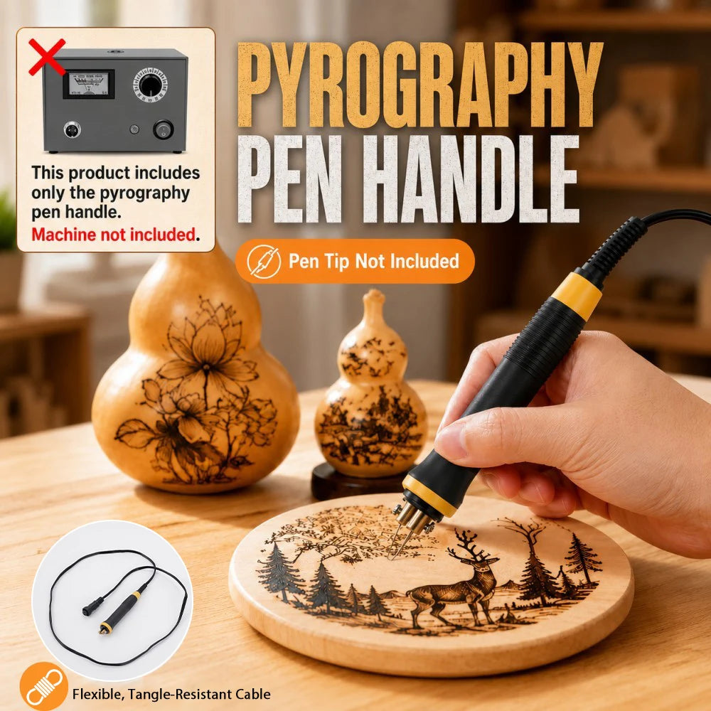 Holz-Brenn-Penne Sichere Pyrographie-Werkzeug für Anfänger rutschfeste Griffe DIY Kunsthandwerk für Holz Kürbis Handwerksdekoration Projekte