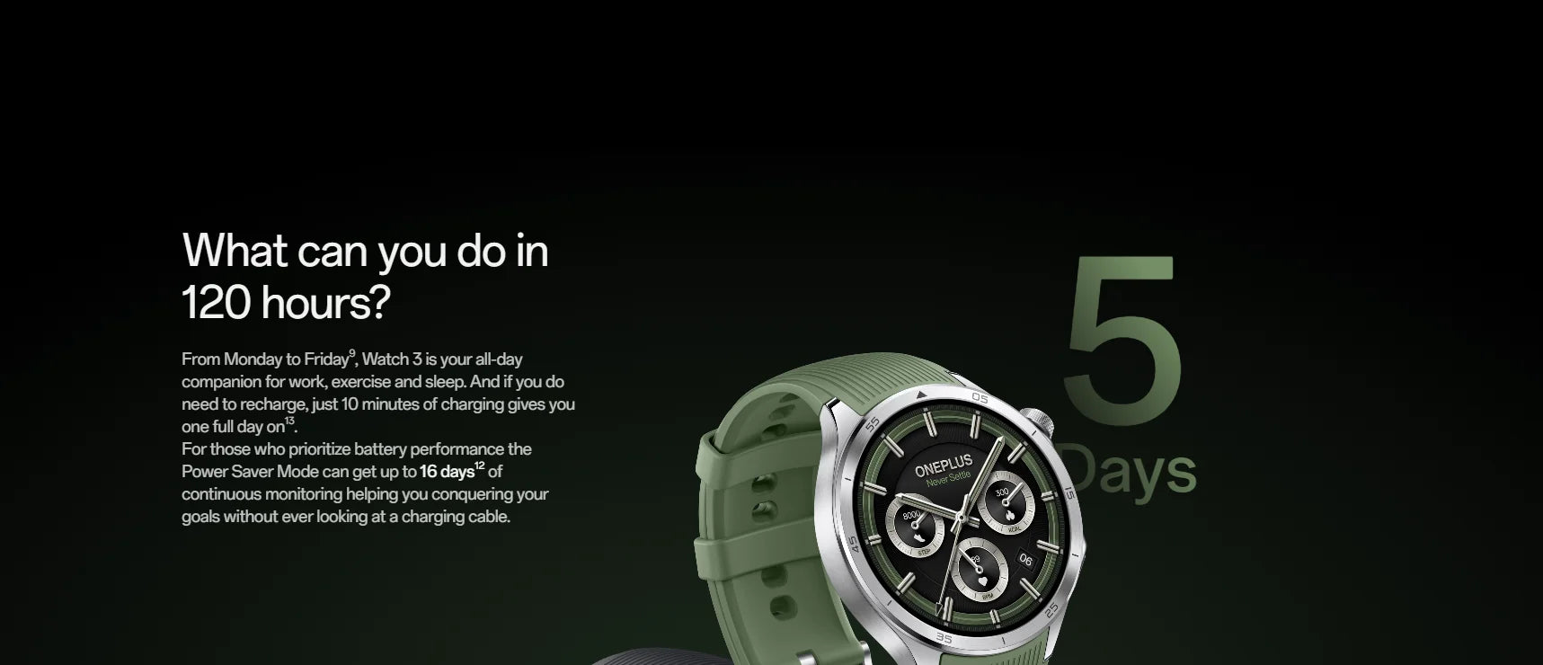 OnePlus Watch 3 Pametni sat s LTPO AMOLED zaslonom