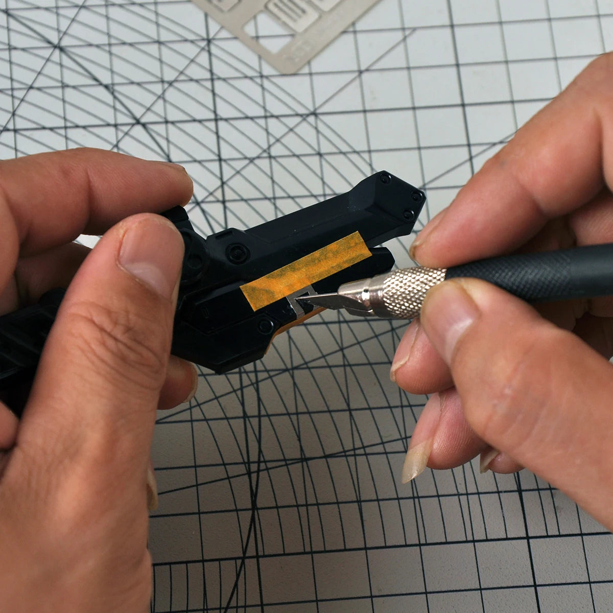 Scale Model Scribing and Engraving Template