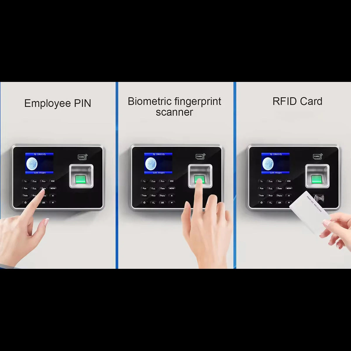 C302 Fingerprint Attendance Clock with Backup Battery