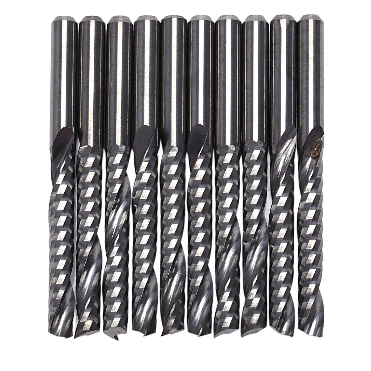 3.175mm Single-Flute CNC Router Bits, 22mm Cut, 10 Pack