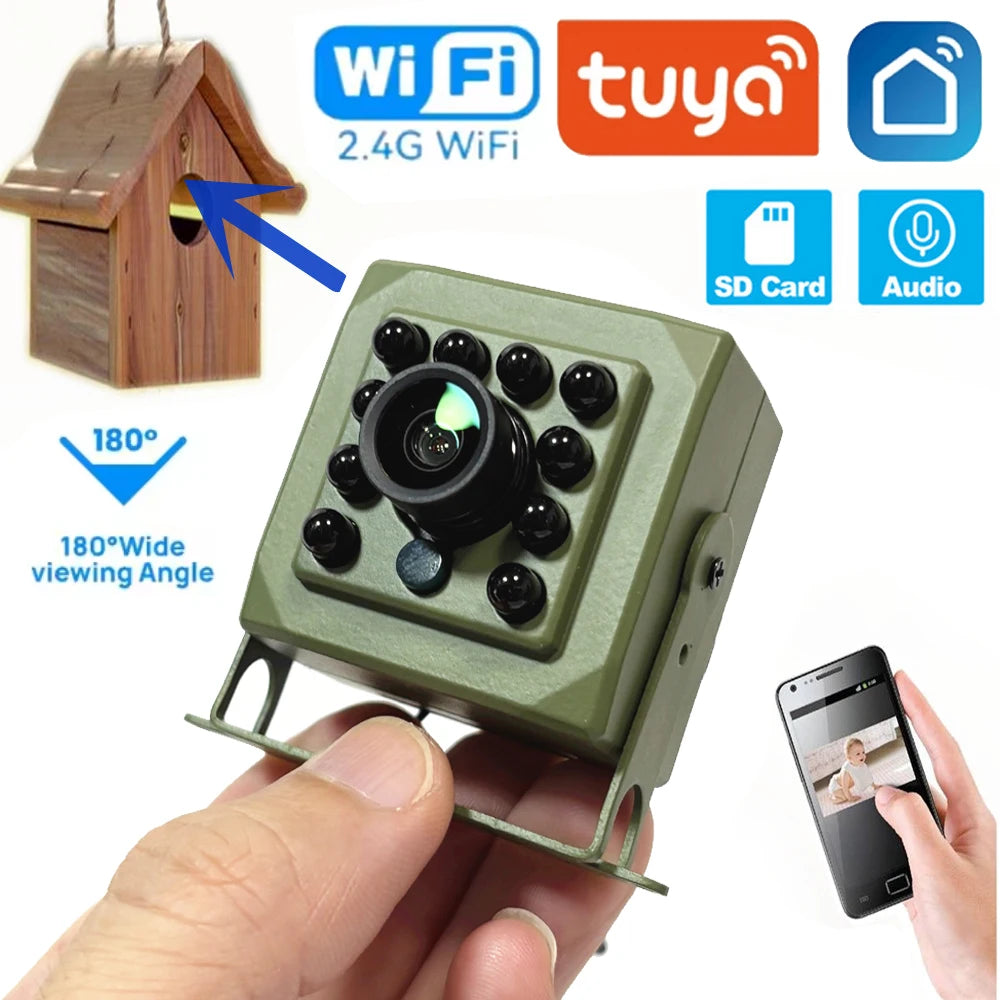 6MP 4MP Tuya Smart Life Bird Watching Camera IR CUT Wireless Indoor Wildr Wifi Birdcage Camera POE IPC Onvif Night Vision Nest