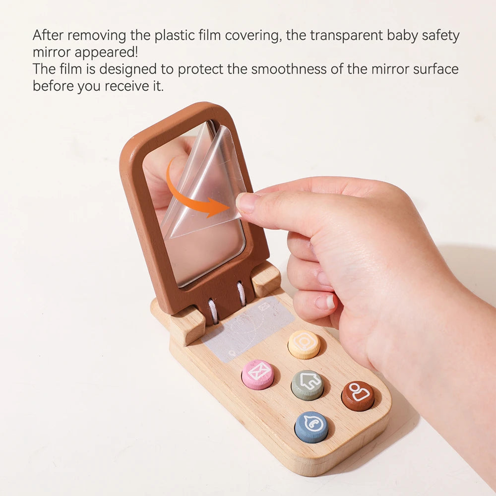 Bear-Shaped Phone Teether Toy for Teething Babies