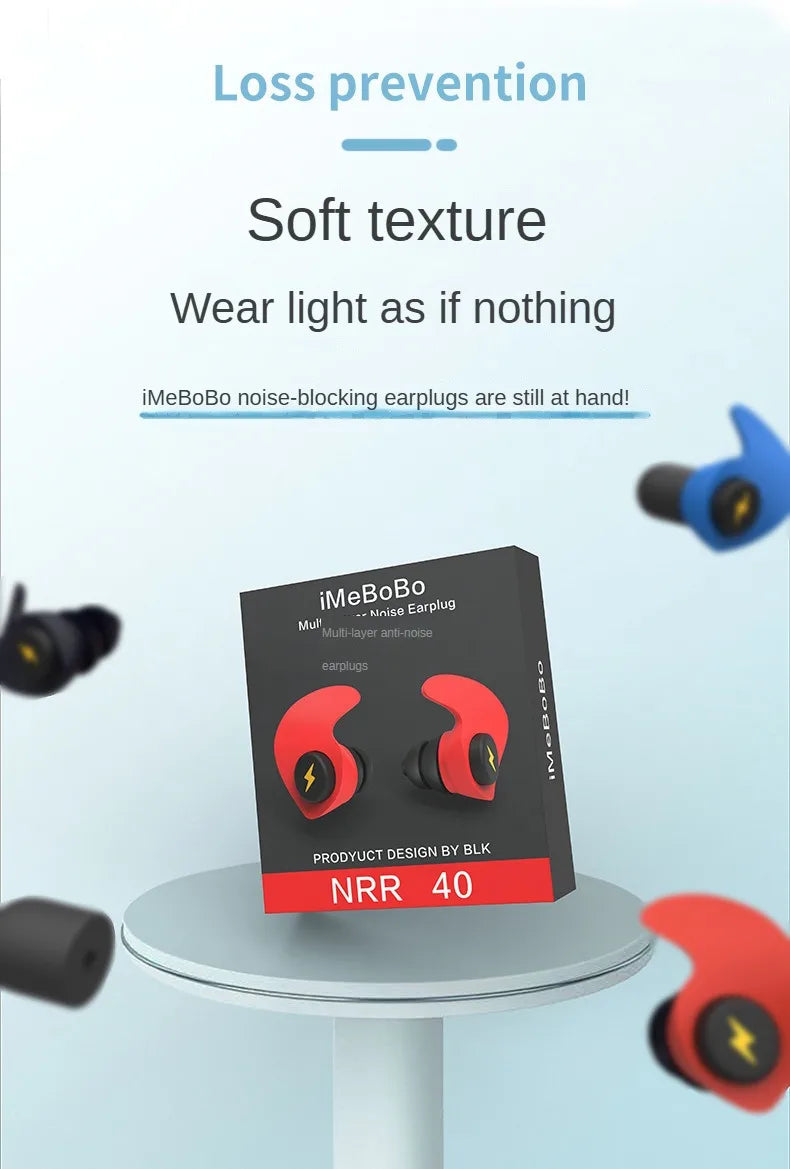 Noise-cancelling Sponge Earplugs Mute Sleep Soundproof Earplugs Separate Assembly Waterproof Silicone Earplugs Security 