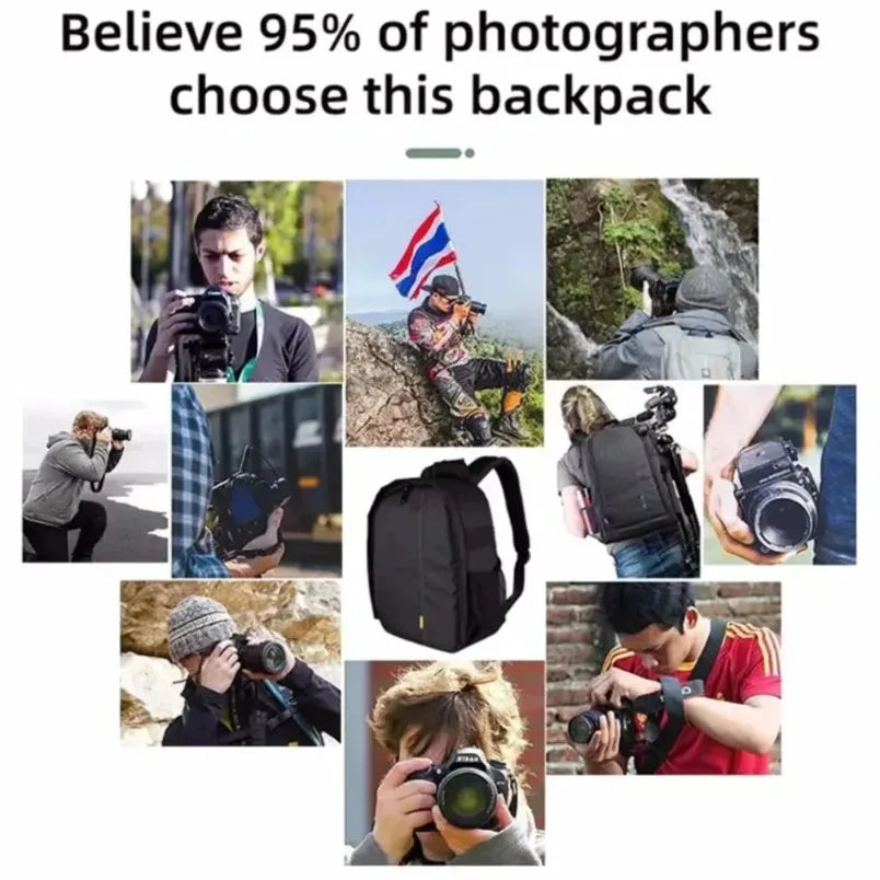 Compact Nylon Camera Backpack