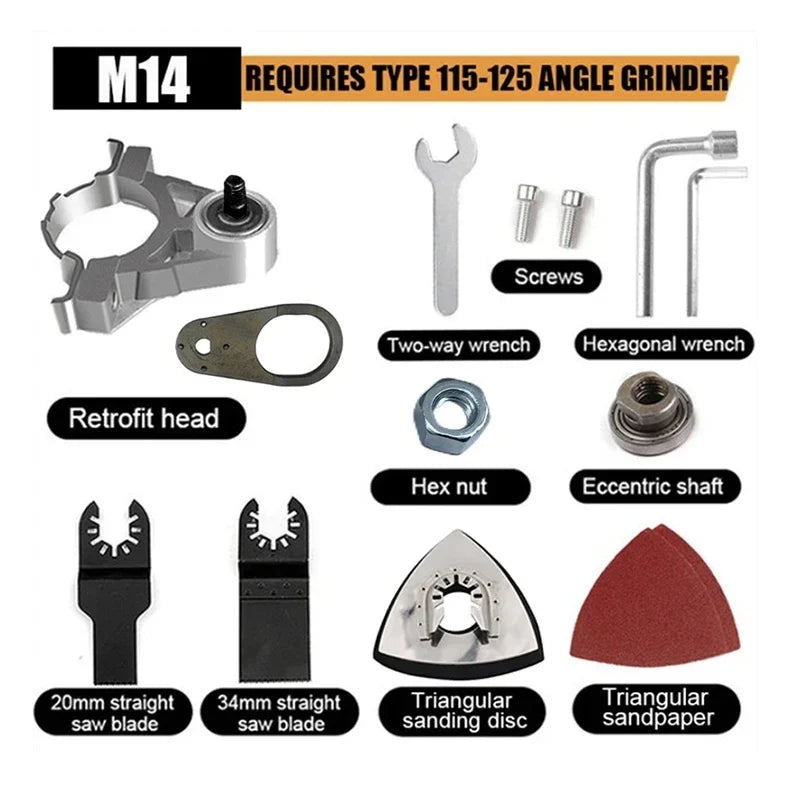 Angle Grinder Oscillating Attachment, M10 or M14