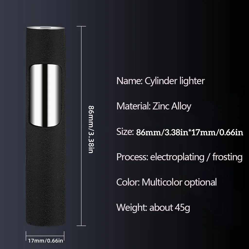 Windproof Blue Jet Flame Mini Refillable Torch Lighter