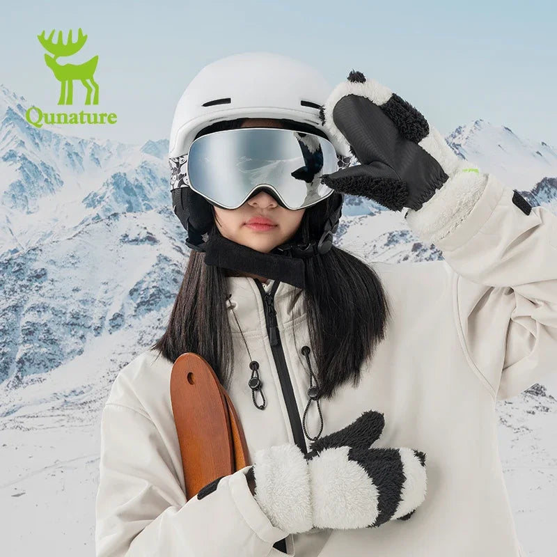 Panda Ski Gloves for Kids & Parents – Warm Winter Grip Gloves