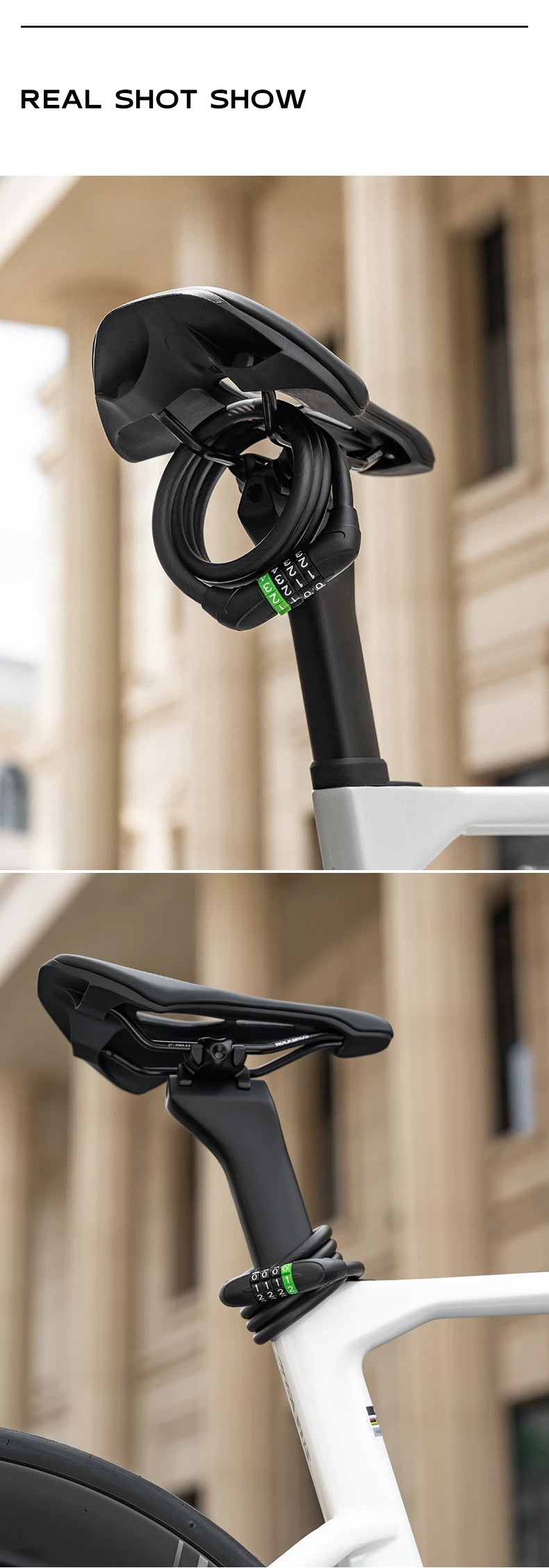 Bike Cable Lock with Password Security