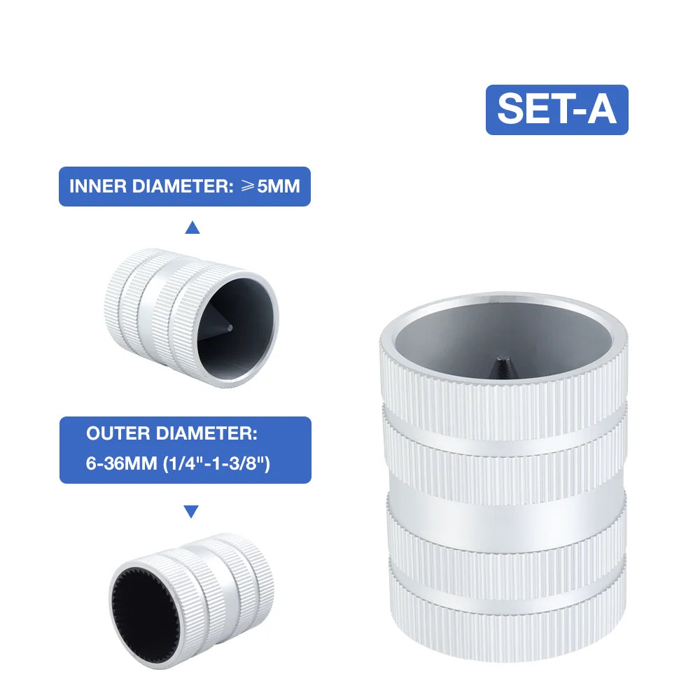 Aluminium Pipe Deburring Reamer, Size Options