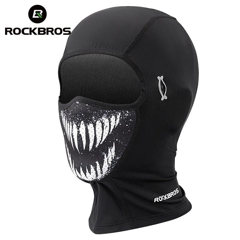 Breathable Ice Silk Motorcycle Face Mask with Eye Holes