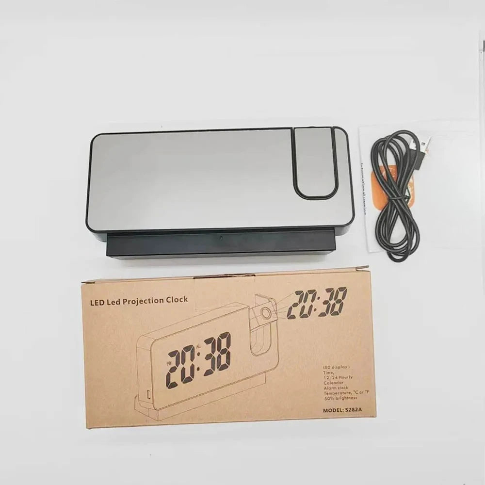 FHD 1080P Mini Miniature Projection Clock Camera Supports 2.4GHz WIFI Wireless Remote Viewing, Motion Detection, Home Camera