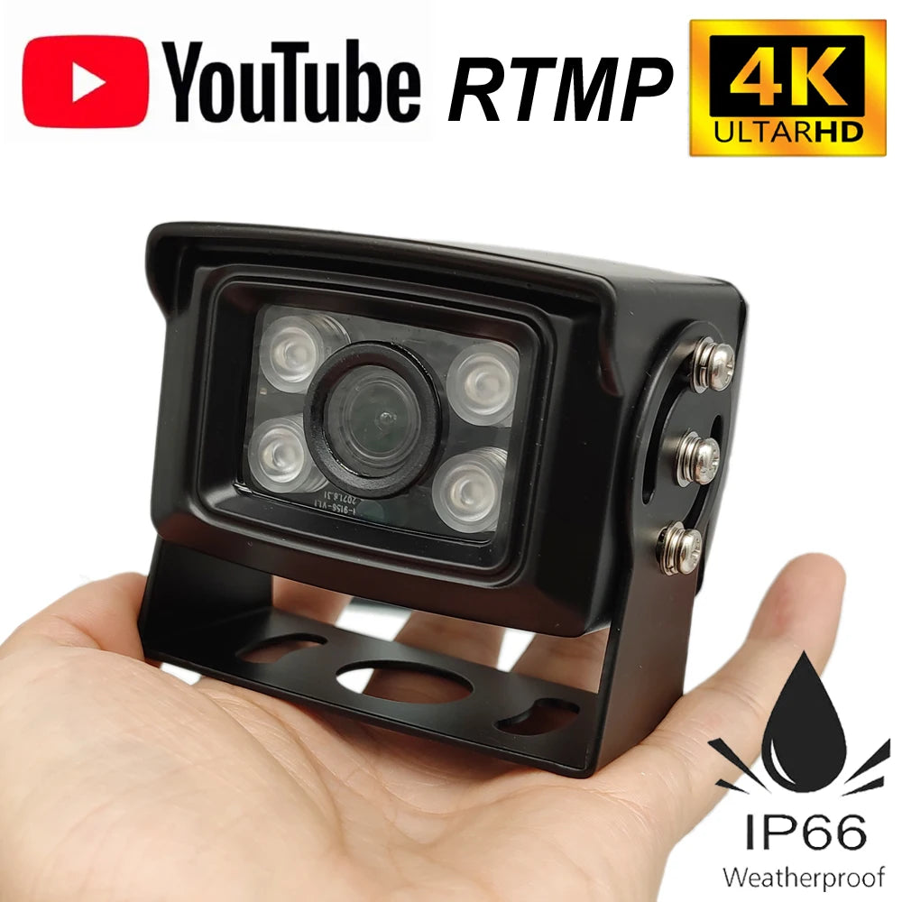 IMX415 4K 8MP 5MP POE YouTube Live Streaming Human IP Camera RTMP Hikvision Protocol 256SD TF Card 20M IR YouTube Facebook Wozza