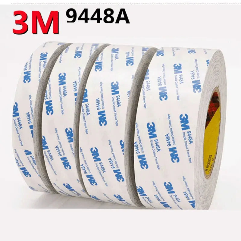 3M 9448A double-sided adhesive, ultra-thin, high viscosity, fixed, strong, non-trace, high temperature white 3M adhesive.