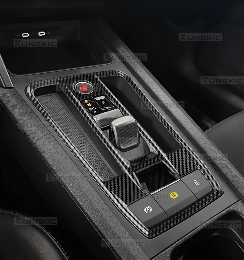 Carbon Fiber Style ABS Gear Trim for Seat Leon and Cupra
