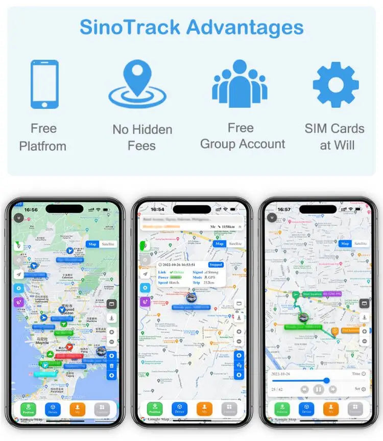 SinoTrack ST-905 4G Waterproof GPS Tracker Vehicle Track Locator Magnet Long Standby 5000mAH Battery Real Time Free APP