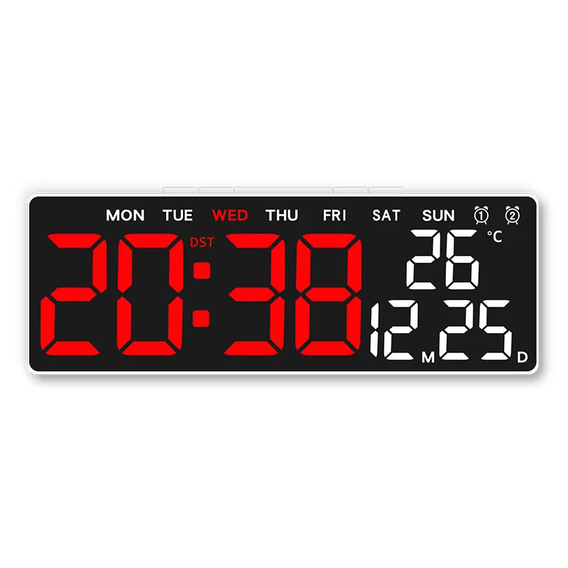 USB Digital Clock with Dual Alarms and Timer