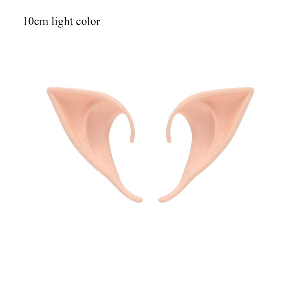 Mysterious Angel Elf Ears Latex Ears for Fairy Cosplay Costume Accessories Halloween Decoration Photo Props Adult Kids Toys 