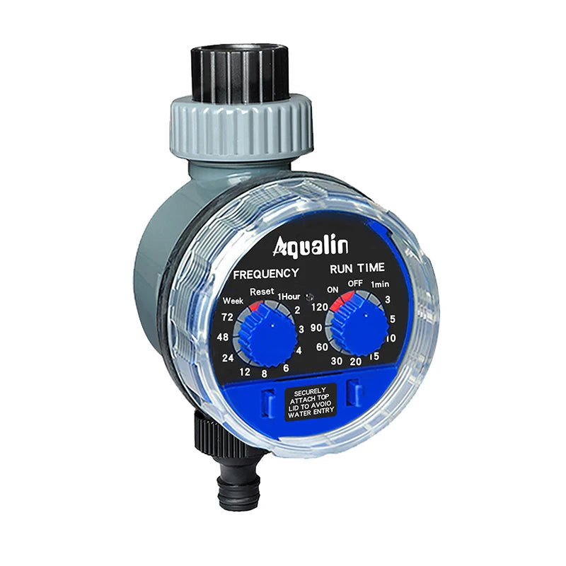 Timer analogico per l'irrigazione del giardino con valvola a sfera