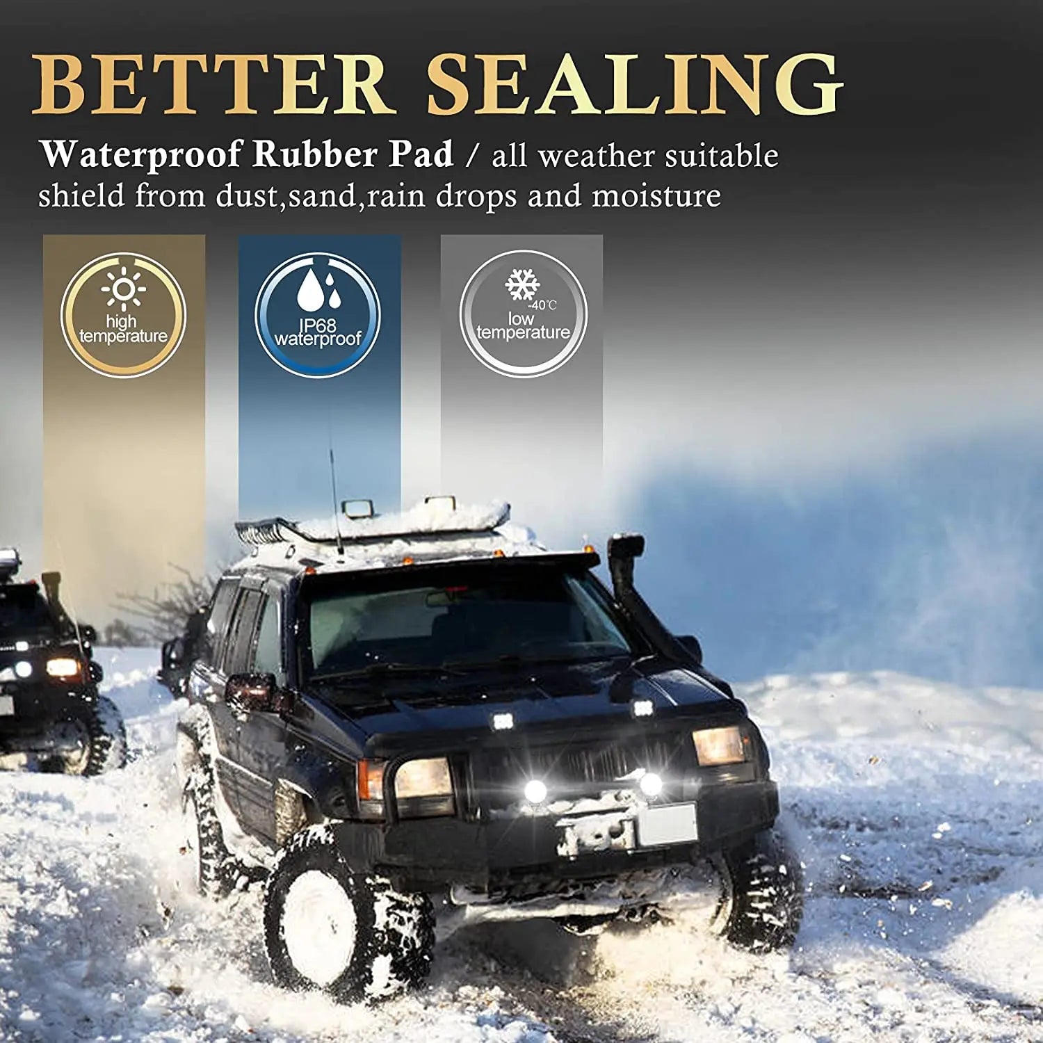 4 Inch 123W LED Work Light Bar 12V 24V