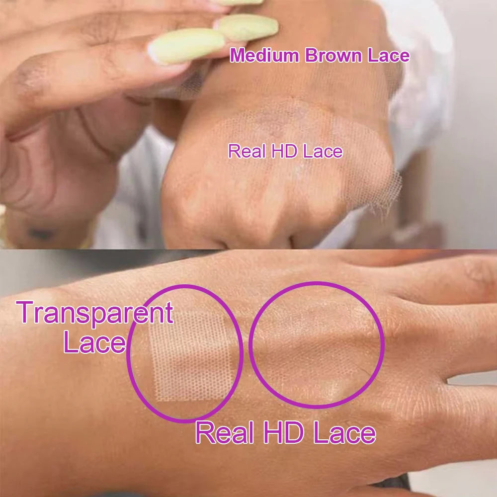 HD Chocolate Brown 13x4 Bone Straight Lace Front Wig Remy Brazilian 13x6x1 Lace Frontal Wigs For Women Human Hair Preplucked 