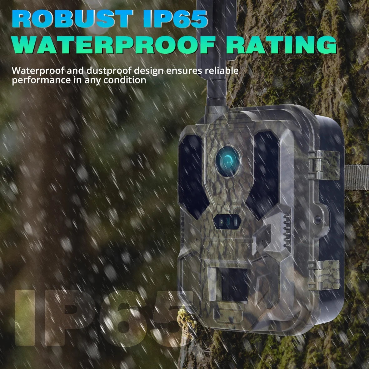 4K 4G Wildlife Trail Camera with 0.2s Trigger and Night Vision