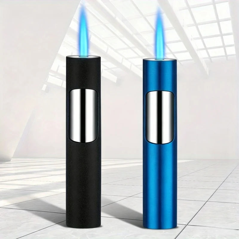 Windproof Blue Jet Flame Mini Refillable Torch Lighter
