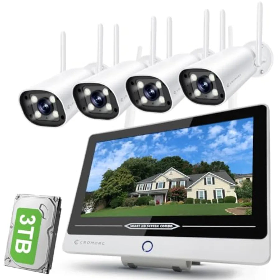 5MP Wireless Security Camera System with Human Detection