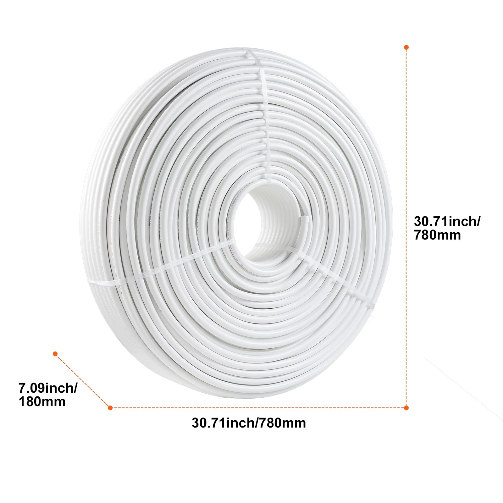 Tube PEX-AL-PEX SucceBuy 984 pieds, diamètre 5/8'', épaisseur 0,08'', plancher chauffant radiant, plomberie, couche intérieure en aluminium, tuyau PEX.