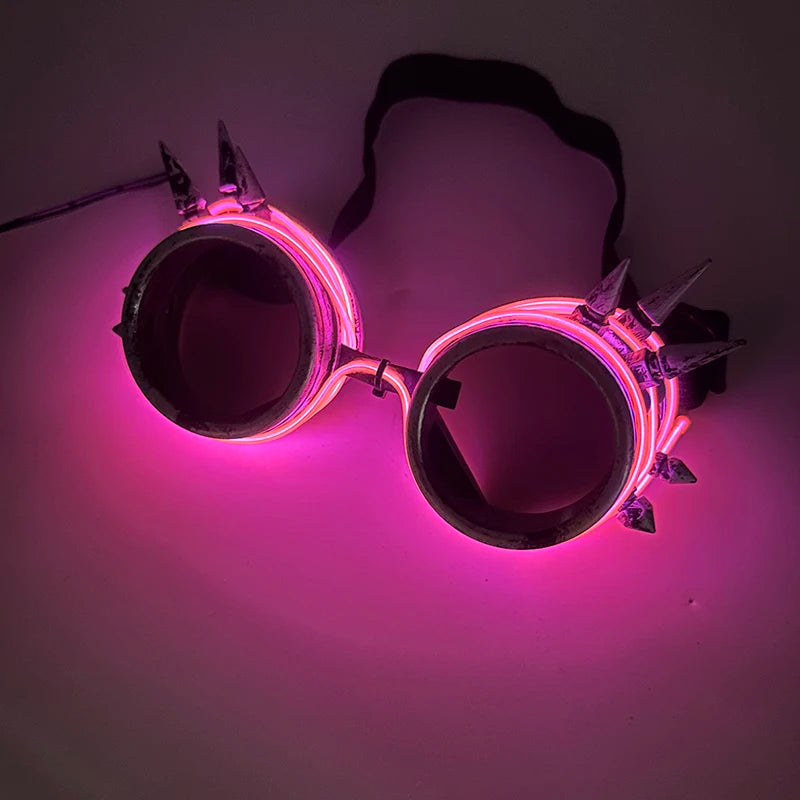 1PC Light Up LED Glasses Glow Sunglasses EL Wire Neon Glasses Glow in The Dark Party Supplies Neon Party Favors for Kids Adults 