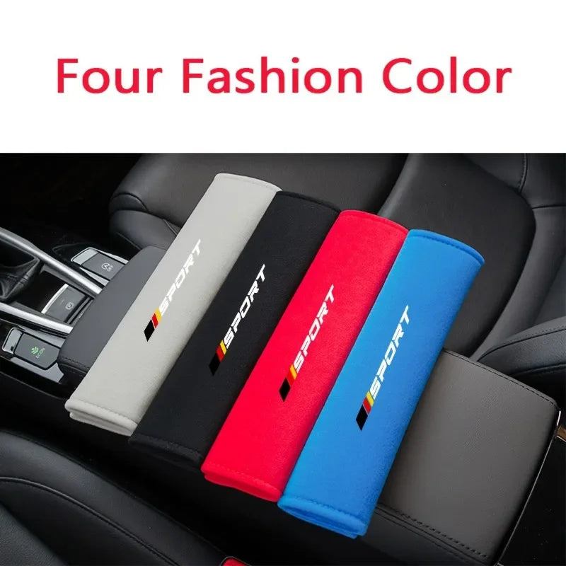 2 Pcs Soft and Comfortable Car Seat Belt Cushions, Personalized and Fashionable Seat Belt Cushions, Suitable for Vehicle Use
