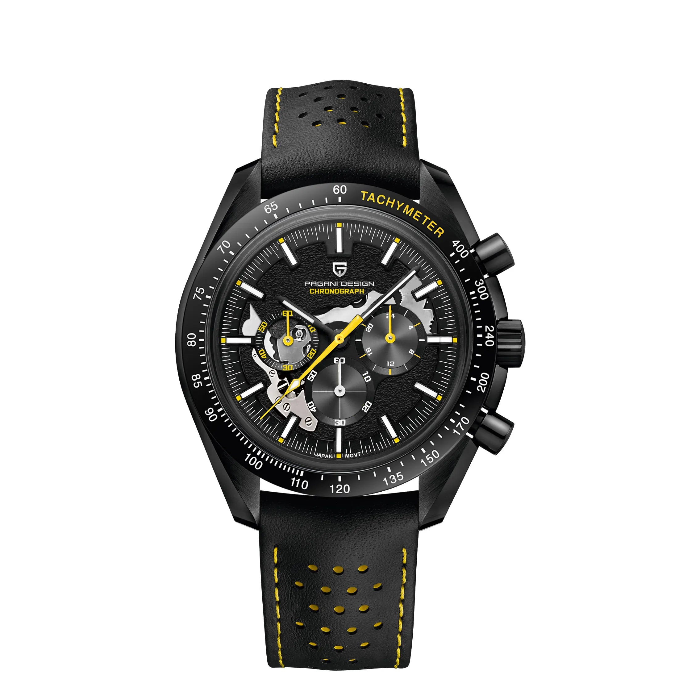 Orologio Cronografo Pagani Design Moon Dark AR Zaffiro 100M