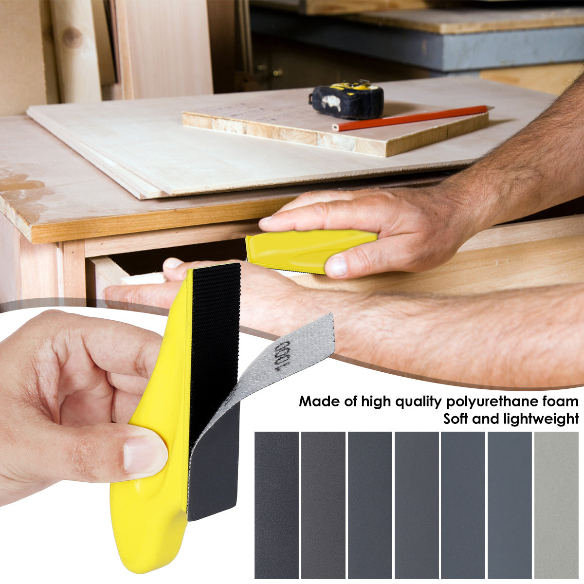 Mini Detail Sander with 70 Abrasive Sheets