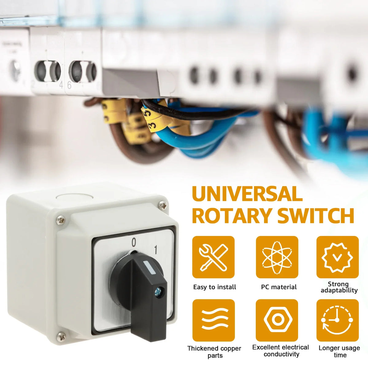 Enclosed Two-Position Rotary On/Off Switch