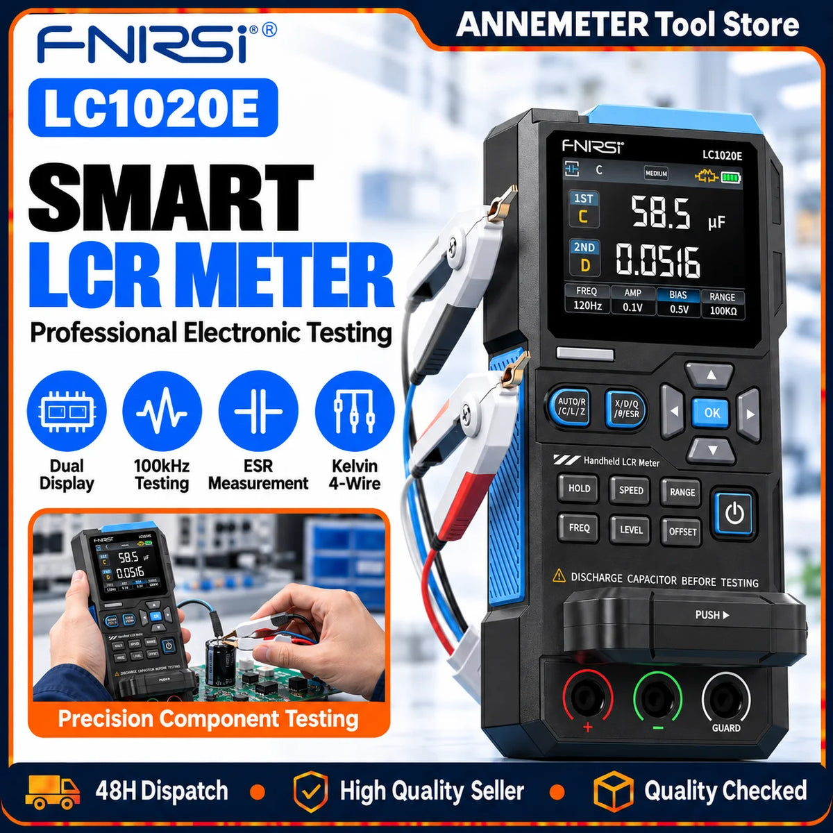LC1020E Digital LCR Component Meter