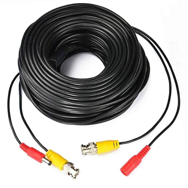 10M/32.8Foot BNC Cable For CVBS CCTV DVR Camera Recorder System Accessories Video Cable DC Power Security Surveillance BNC Cable 
