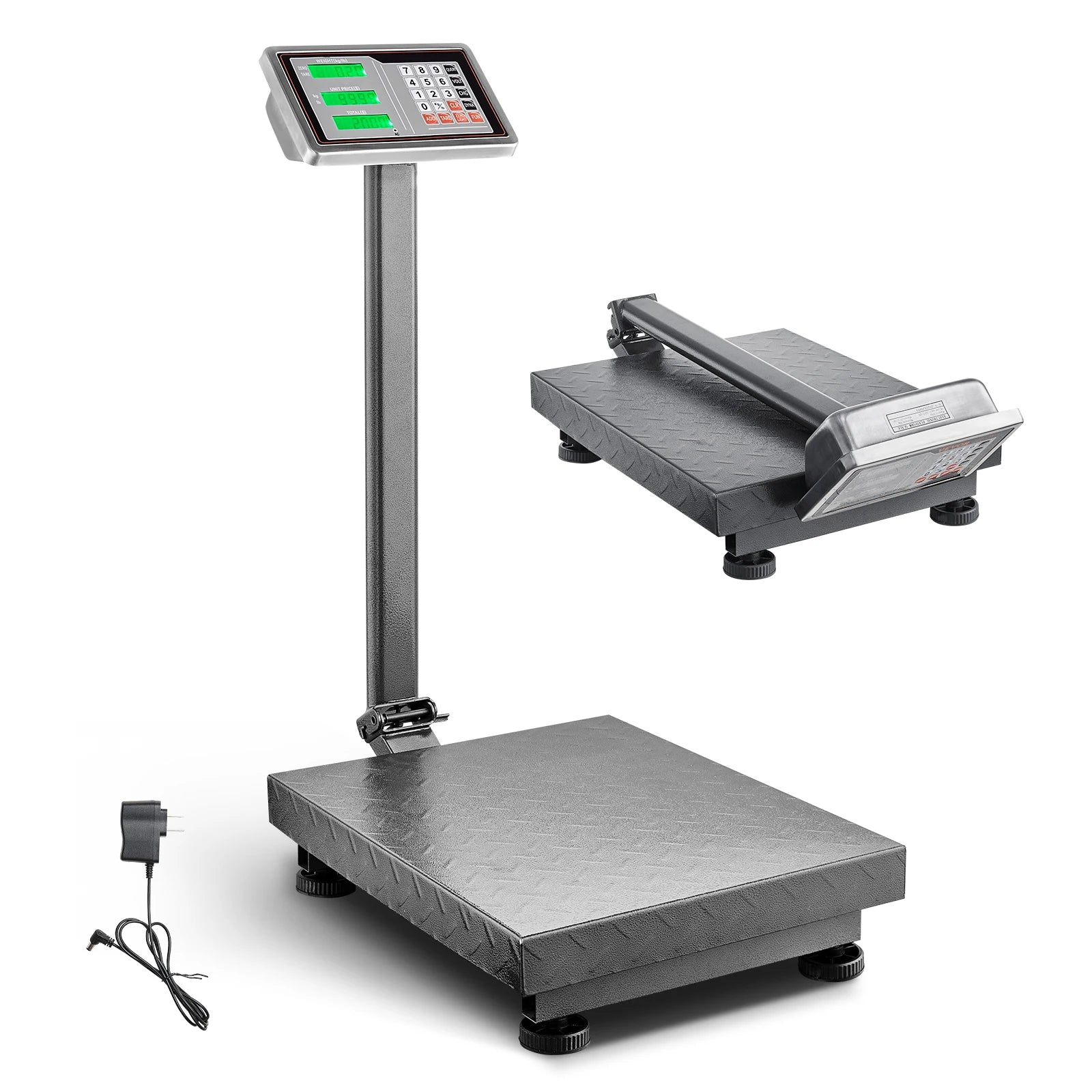 Digitálna podlahová váha s platformou 660 lbs s LED displejom a dvojitým napájaním