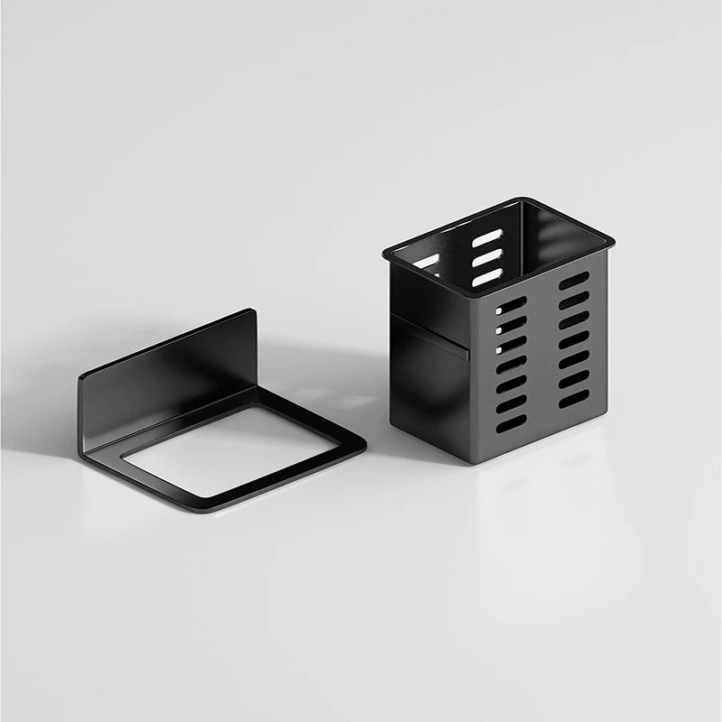 Wall-Mounted Draining Storage Holder for Toiletries