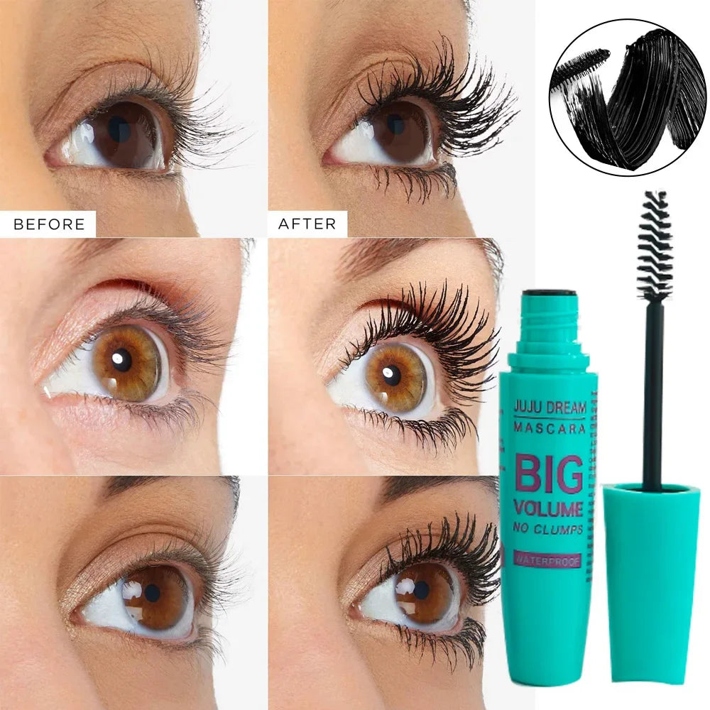 4D Curling Mascara – Lengthening, Waterproof, Sweatproof, Long-Lasting, Smudge-Proof, Unisex, Gentle, Certified 