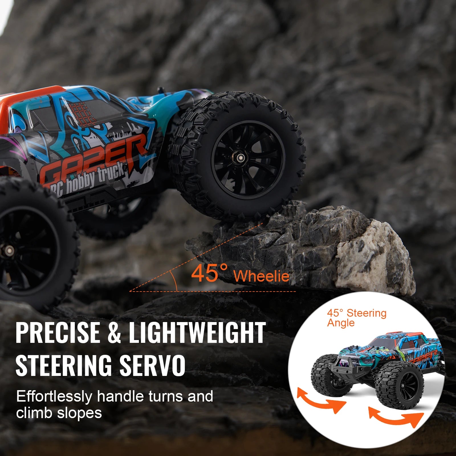 Αυτοκίνητο 4WD RC εκτός δρόμου 1:14 42KM/H με Ρυθμιζόμενο Έλεγχο Ταχύτητας