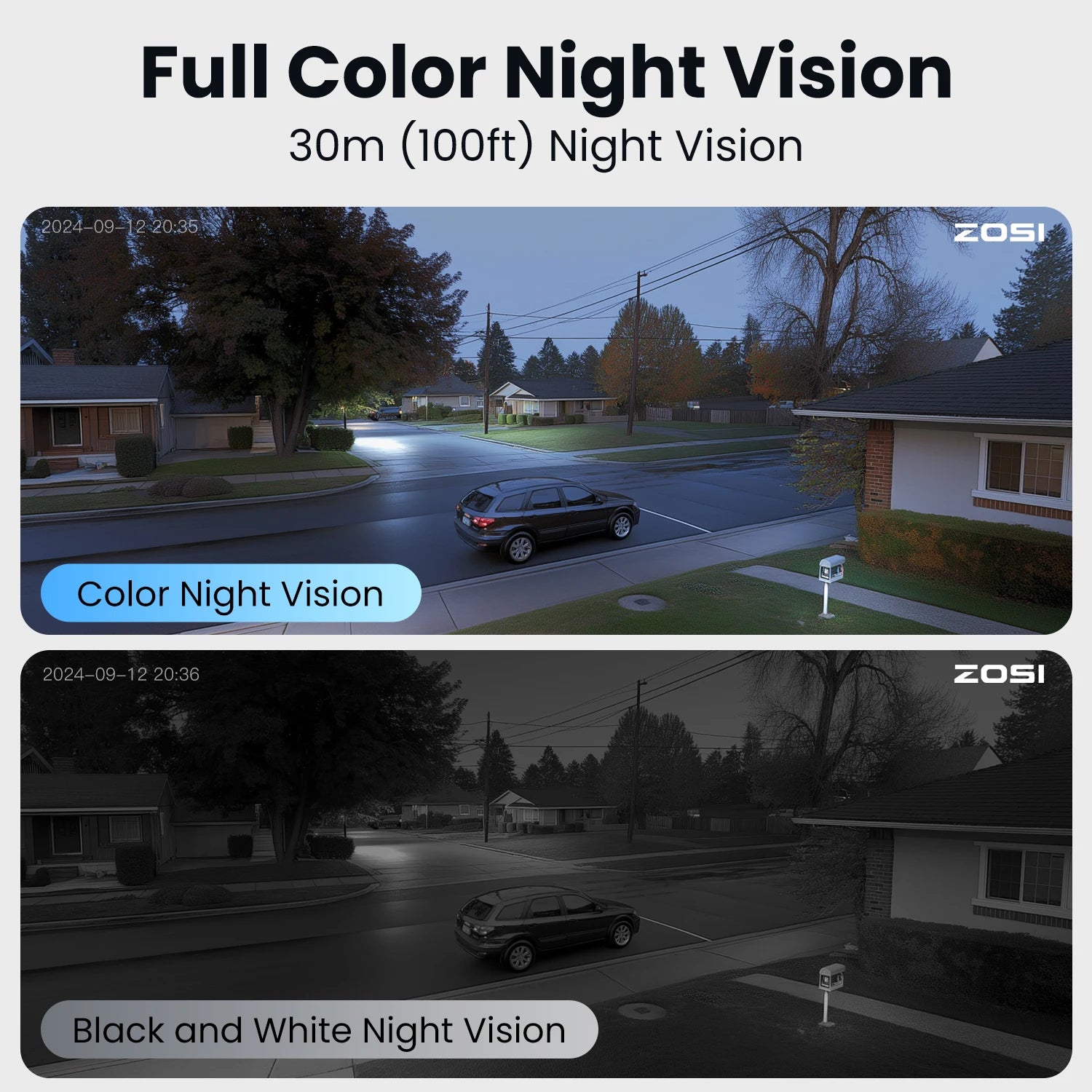 ZOSI 8MP PoE Security Camera System with AI Detection