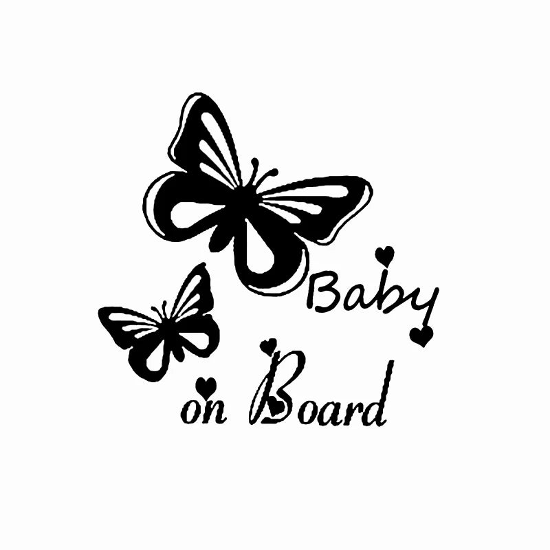Baby en Kinderen on Board autodecal – Negen ontwerpen
