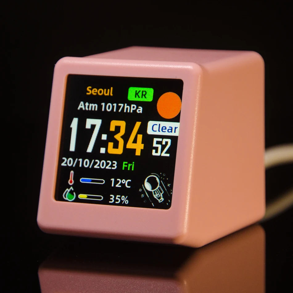 Mini Wi-Fi Desktop Clock and Weather Display