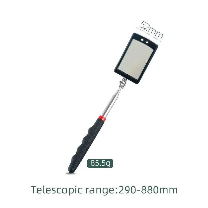 Espejo de inspección telescópico con LED