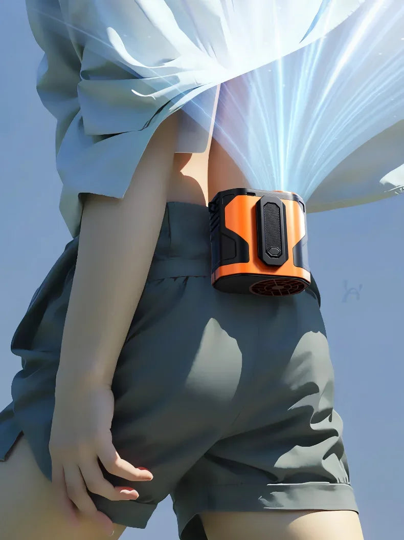 Xiaomi 2025 Waist-hanging Fan High-speed Portable Waist-clip Outdoor Construction Site Cool Down USB Mini Neck-hanging 