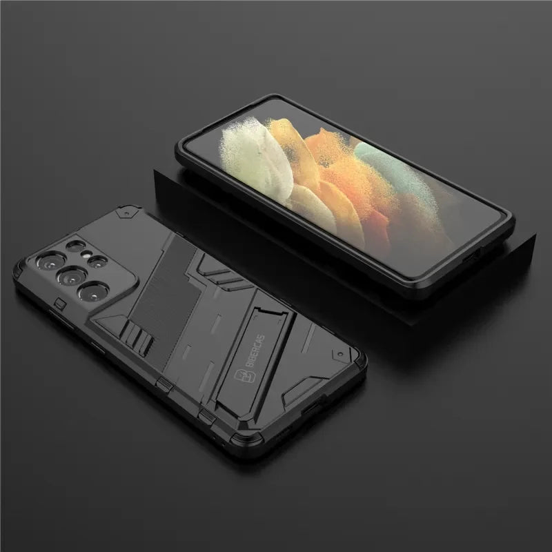 Capa de Telefone com Suporte de Anel para Modelos Selecionados do Samsung Galaxy